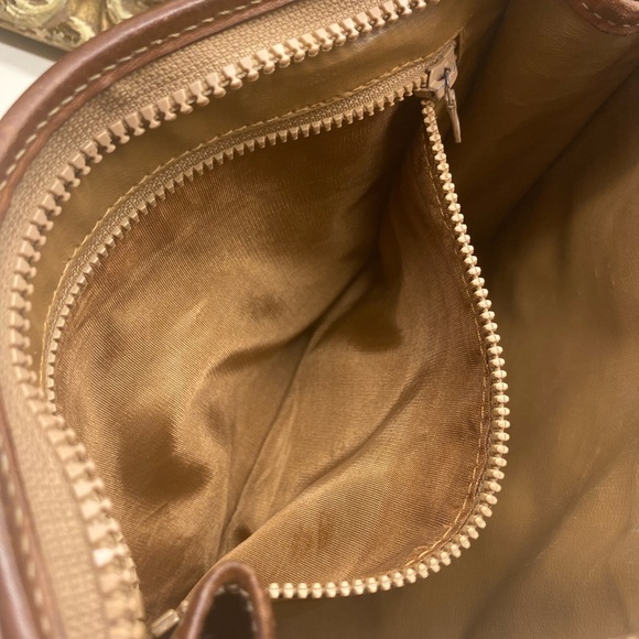 SOLD—Celine Triomphe Vintage Canvas Monogram Macadam Leather Clutch Cosmetic - Picture 16 of 16